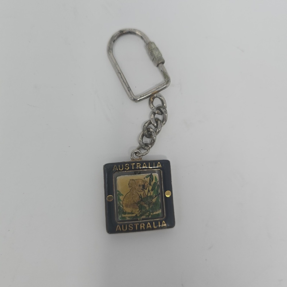 Australia Keychain Koala Kangaroo Center Spinner‎ Keyring Travel Souvenir Gift